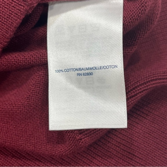 Lands End Burgundy Supima Cotton Long Cardigan Small - Picture 5 of 8
